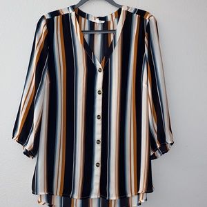 Maurices Women’s multicolored sheer button down